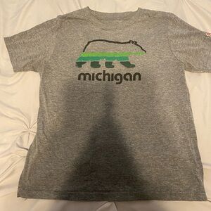 Gray Michigan Kids T-Shirt